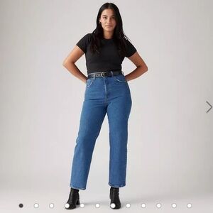 Levi’s Ribcage Straight Ankle - Medium Blue Wash